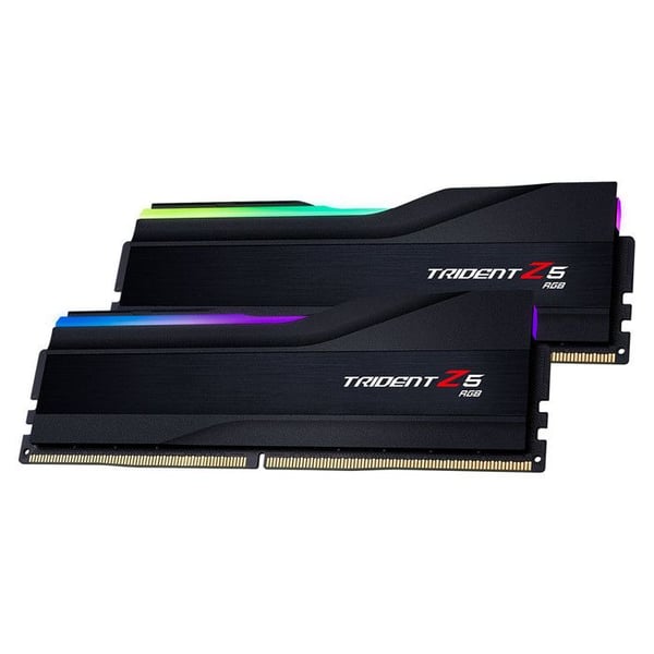 G.Skill Trident Z5 RGB 64 GB (2 x 32 GB) DDR5 6000 MHz CL28 - Svart - Dual Channel Kit med 2 DDR5 RAM-moduler PC5-48000 - F5-6000J28 G.Skill Trident Z5 RGB 64 GB (2 x 32 GB) DDR5 6000 MHz CL28 - Svart - Dual Channel Kit med 2 DDR5 RAM-moduler PC5-48000 - F5-6000J28