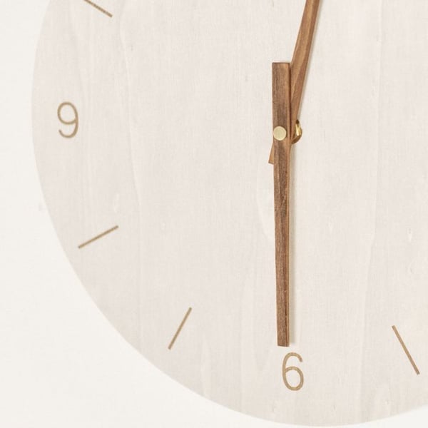 Väggklocka SIMPLICITY - FACTORY - Beige TU