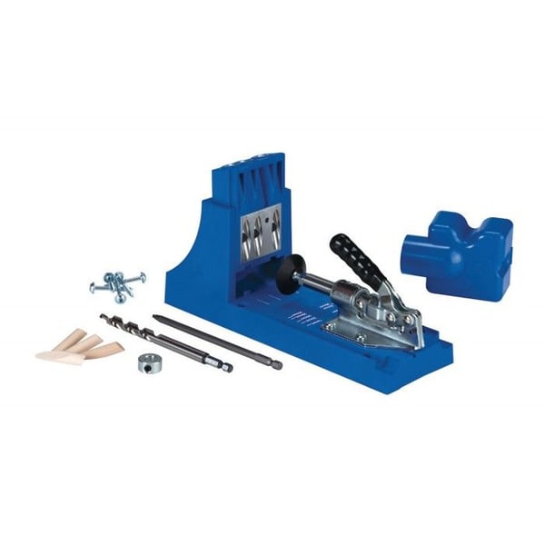 Kit för borrguide - Kreg Jig K4 - Härdat stål - 3 hål - Precisionsinställning