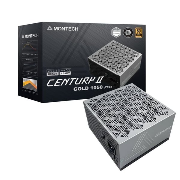 Strömförsörjning ATX - Montech - Century II - 850 W - 80 Plus Gold - Modulär