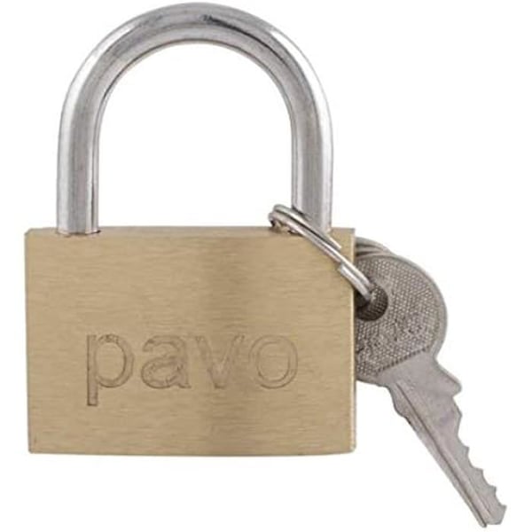 Cadenas - PAVO - 8037292 - Messing 125 mm - 3 nycklar aluminium - Påhängd
