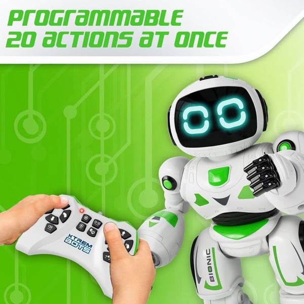 Robot Leksak - Xtrem Bots - Bionic - Programmerbar - 2 Rörelsemode - Ljud och Ljus