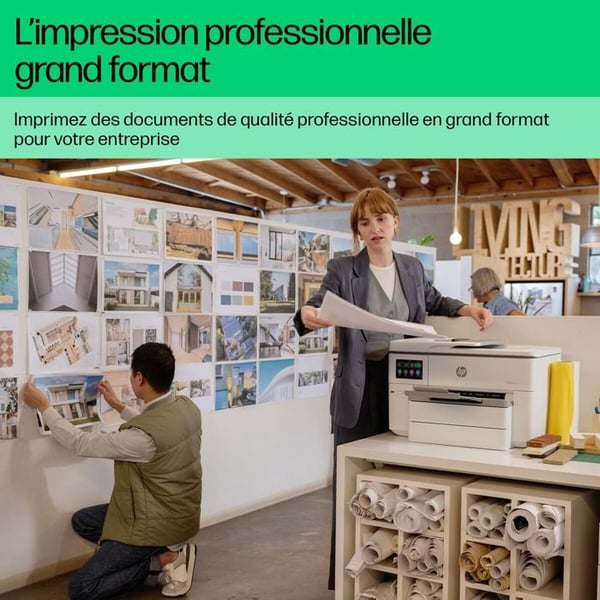 Multifunktionsskrivare - HP - Officejet Pro 9730e - A3 - Dubbelband Wi-Fi - Automatisk dubbelsidig utskrift