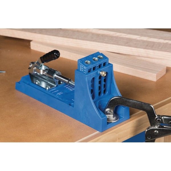Kit för borrguide - Kreg Jig K4 - Härdat stål - 3 hål - Precisionsinställning