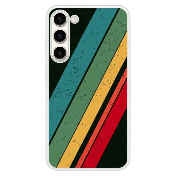 Coque i förstärkt silikon med tryck kompatibel med Samsung Galaxy S23 Plus Grunge