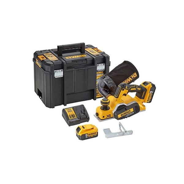 18V borstlös sladdlös elektrisk hyvel - DEWALT - DCP580P2T-QW - TCT blad - 2 5Ah batterier