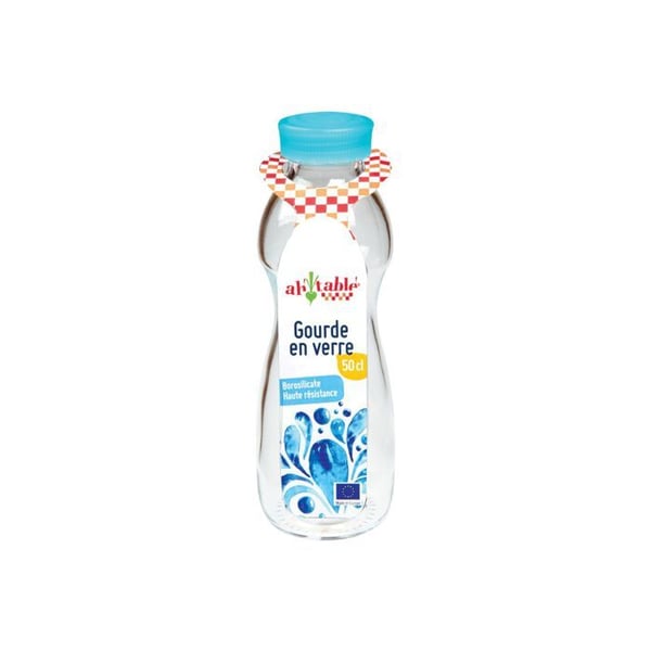 Glasflaska - ECODIS - 50 cl - Ekologisk - Ekonomisk - Hälsosam