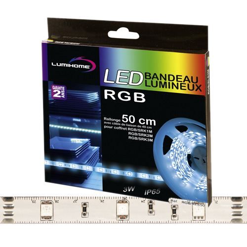 Rallonge LED RGB 50cm - LUMIHOME - Mini Strip - IP65 resin