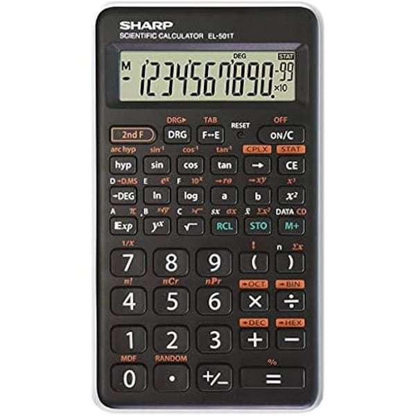 Vetenskaplig miniräknare - SHARP - EL501T - 1 rad skärm - 146 funktioner - Batteri drivet