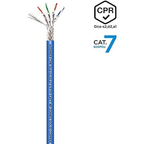 Nätverkskabel RJ45 - AISENS - A146-0665 - Cat.7 - 600 MHz - 10 Gbit/s - 305m