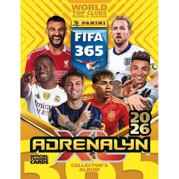Startpaket - PANINI - Fifa 365 2026 TCG - Mapp - 3 påsar - 3 kort i begränsad upplaga - 1 spelplan