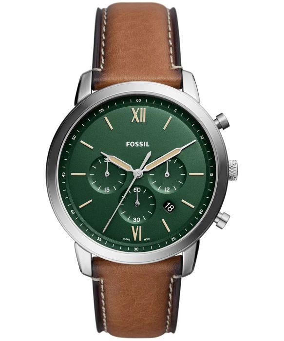 Klocka - Fossil - Neutra Chrono - 44mm - Quartz - Green Ecopelle