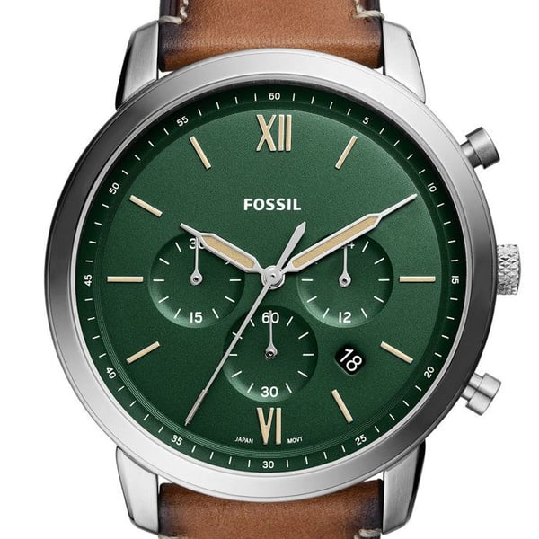 Klocka - Fossil - Neutra Chrono - 44mm - Quartz - Green Ecopelle