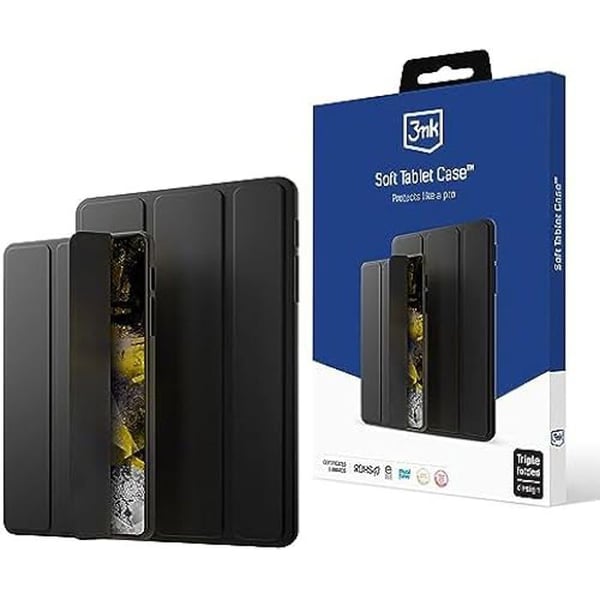 Coque Souple - 3MK - iPad Air 10 Gen - Sort - Beskyttelse Absorber125 - Høje Kanter