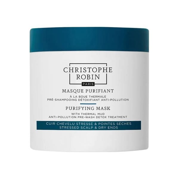 Forhjulsmask - CHRISTOPHE ROBIN - Rensemud - 250ml - Detoxifierende - Alle hårtyper Forhjulsmask - CHRISTOPHE ROBIN - Rensemud - 250ml - Detoxifierende - Alle hårtyper