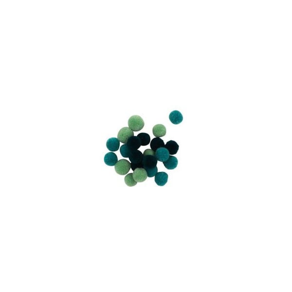 MégaCréa DIY - Rund pompon i ull Camaieu Blå 20 stycken