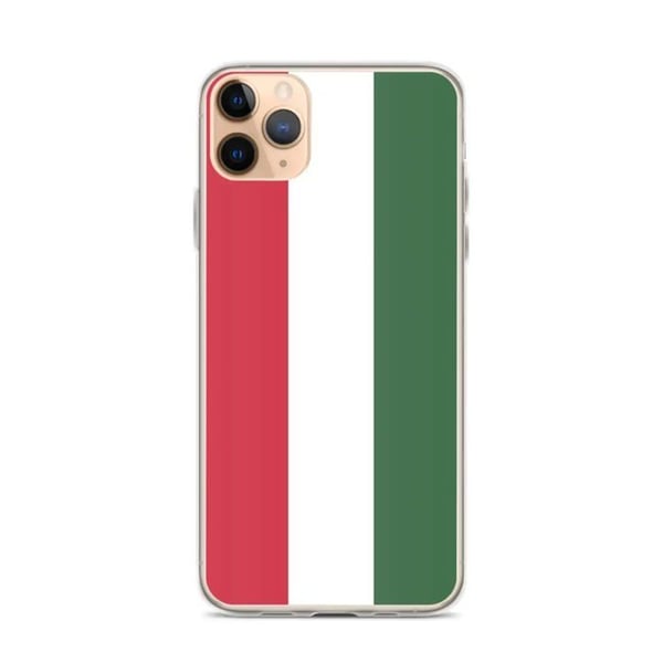 Mobilskal - PIXELFORMA - Ungerns flagga - Kompatibel med iPhone 11 Pro Max - Smidig - Stötsäker