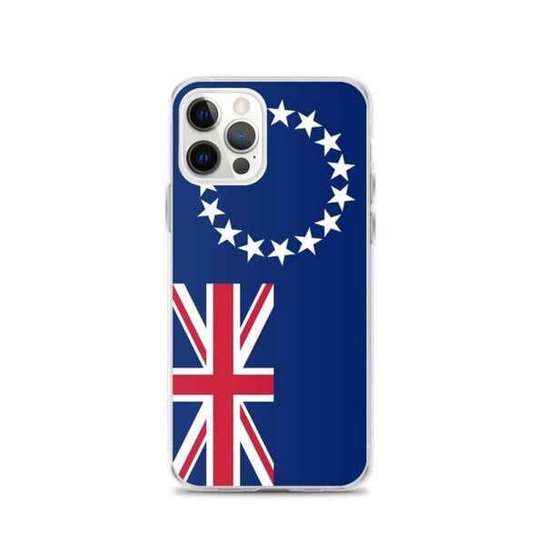 Mobilskal - PIXELFORMA - Cooköarnas flagga - Kompatibel med iPhone 12 Pro - Mjuk - Stötsäker och slitstark