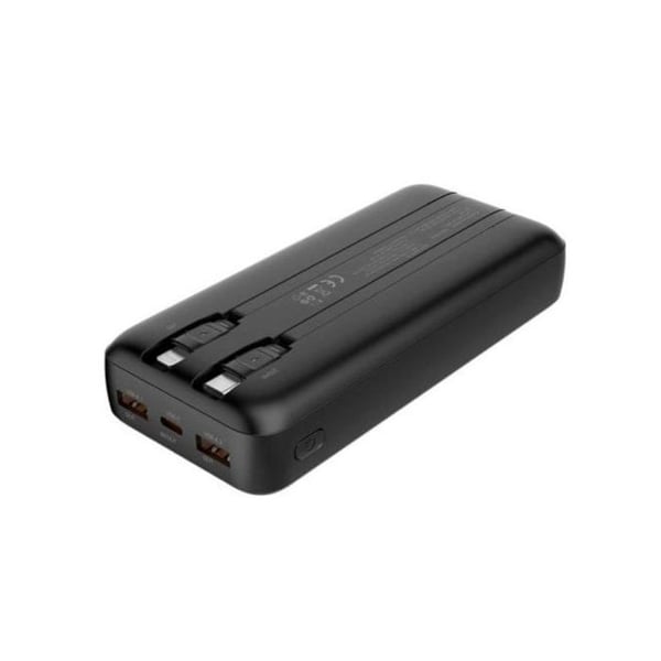 PowerBank - COOLBOX - COO-PB20K-DP20 - 20000 mAh - LCD-skärm - Snabbladdning 22,5 W