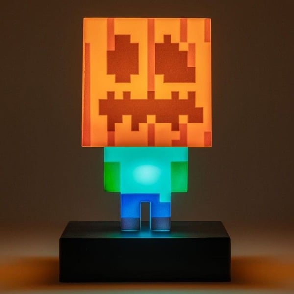 Paladone Products - Minecraft - Lampe Ikoner Zombie Jack O Lantern 10 cm