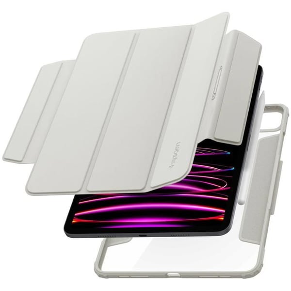 Tablet-fodral - SPIGEN - Airskin Pro - Grå - TPU och polykarbonat - Inbyggt stativ