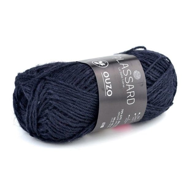 Plassard - Jute tråd för modeaccessoar Ouzo Marine Färg. 27