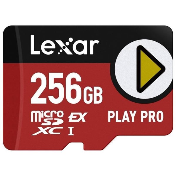 Lexar - PLAY PRO microSDXC™ Express - Minneskort - 256GB - Läs-hastighet upp till 900Mo/s