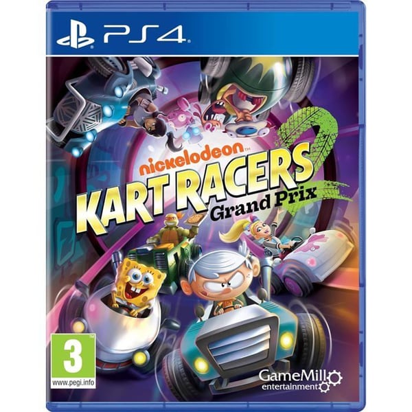 Nickelodeon Kartspel - Game Mill - Nickelodeon Kart Racers 2 - 30 spelbara förare - 70 besättningsmedlemmar