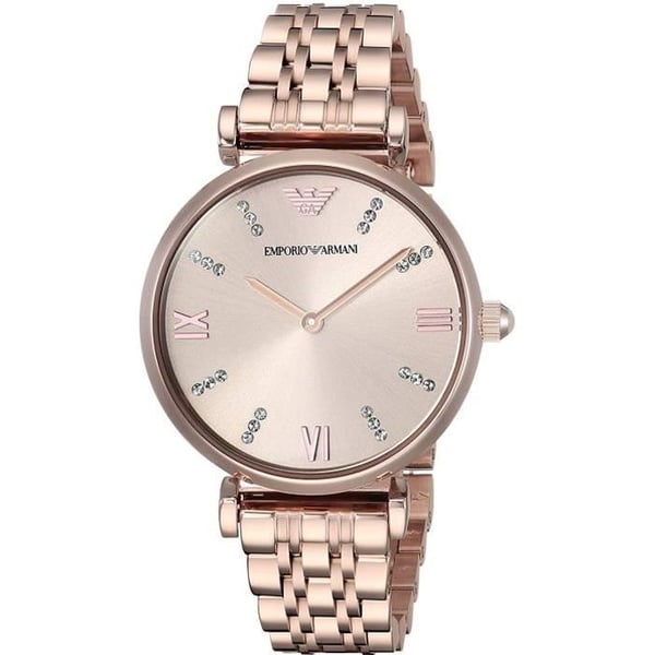 Emporio Armani Dam 32mm Armband Rostfritt Stål Rosakvarts Klocka AR11059