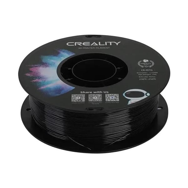 Filament 3D - CREALITY - CR-PETG - 1Kg - Sort - 1,75 mm