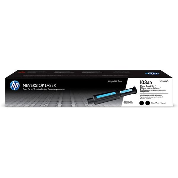 Toner - HP - 103AD - Pack med 2 - Kompatibel med HP Neverstop - 5000 sider