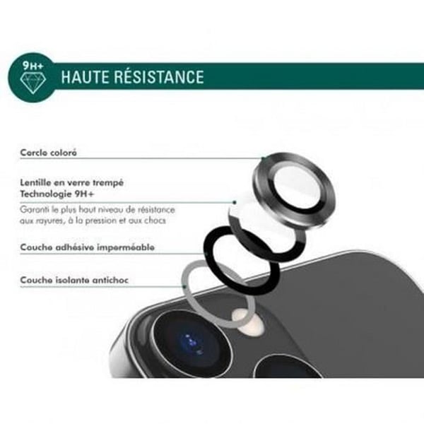 Kameraskydd - FORCE GLASS - iPhone 14 Pro/14 Pro Max - Härdat glas - Ultrabeständigt - Lila