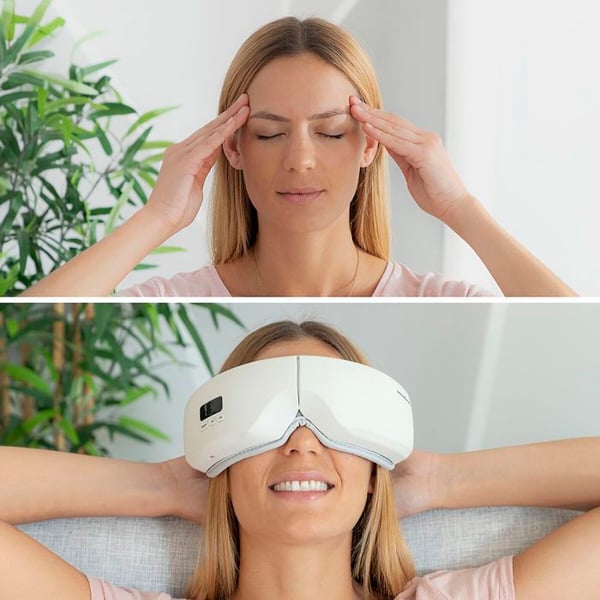 Ögonmassör - INNOVAGOODS - Eyesky - Luftkompression - Värme 30-42°C - 5 vibrationslägen