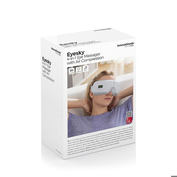 Ögonmassör - INNOVAGOODS - Eyesky - Luftkompression - Värme 30-42°C - 5 vibrationslägen