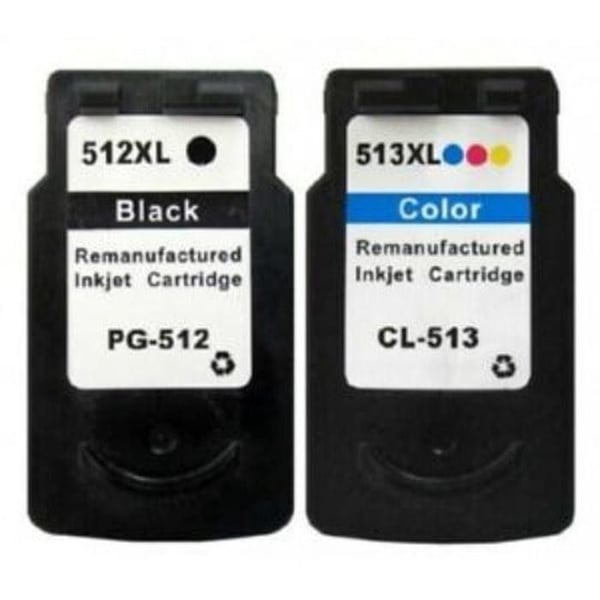 Bläckpatron - Canon - PG-512/CL-513 - 2-pack - Kompatibel - Flerfärgad - Svart