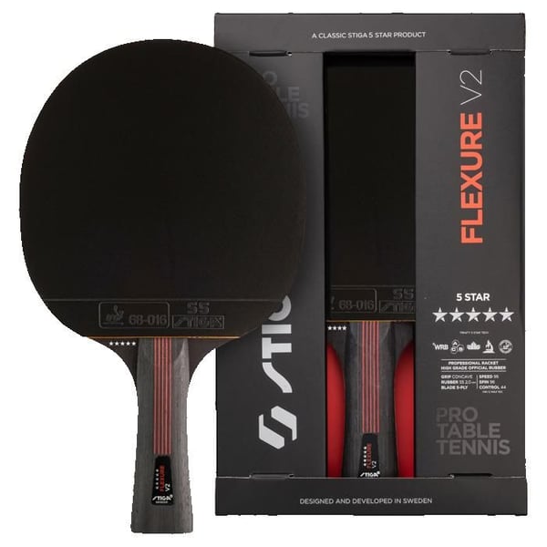 STIGA Bordtennisracket Flexure v2, 5 stjärnor