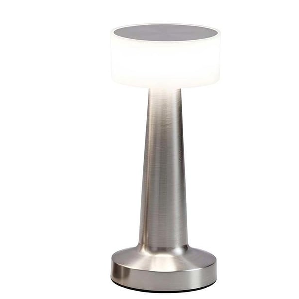 Trådlös LED Stämningslampa med Taktile Funktion och 3 Ljuslägen Silver