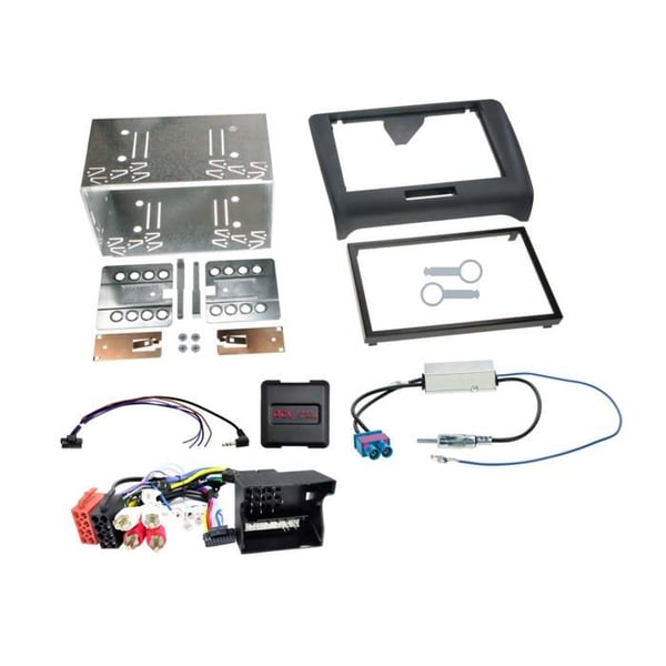Kit 2-DIN kompatibel med Audi TT(8J) 09/2006-04/2014 SWC/antenn/Ampli