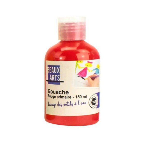 MégaCréa DIY - Gouache för barn Röd primär 150ml