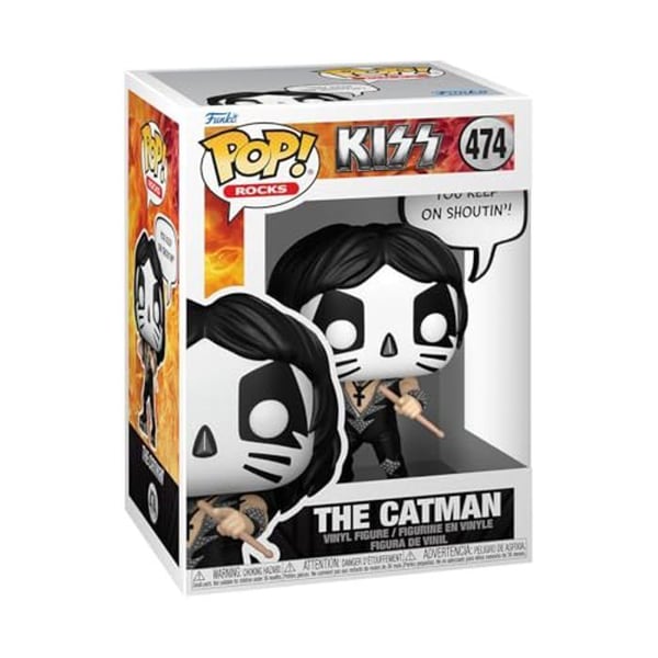 Figurine - Funko Pop! - The Catman - Kiss - Högkvalitets Vinyl - Idealisk Gåva