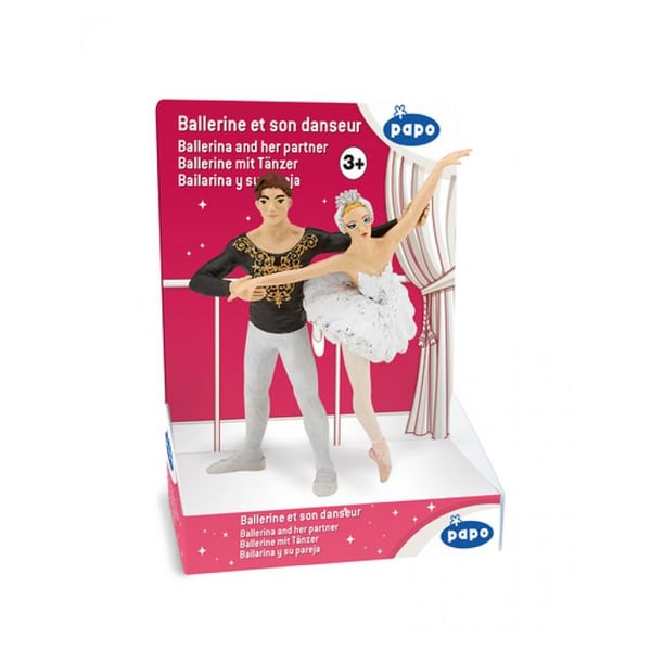 Papo - Ballerinafigur och hennes dansare