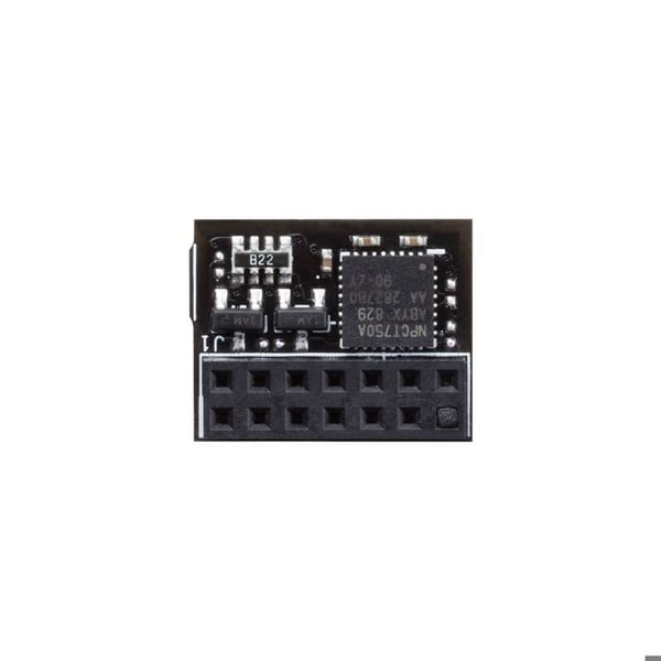 ASUS TPM-SPI interfacekort og adapter internt ([TPM-SPI] TPM Module 14-1 pin & SPI Interface Gemmer sikkert nøgler Data Nej
