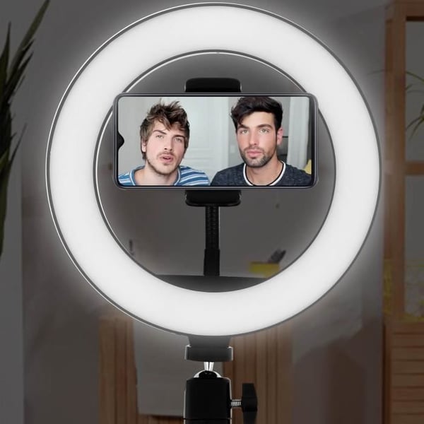 Ring Light - LinQ - BD2606 - 10W - 3 belysningslägen - Fjädrande telefonstöd