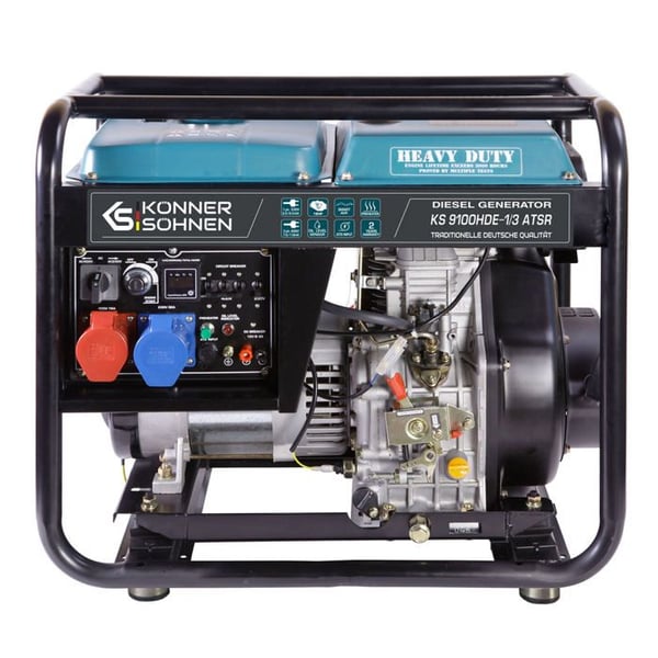 KS 9100HDE-1-3 ATSR dieselgeneratorset med fasväxlingssystem, maximal effekt 7500 W (400V) - 6400 W (230V)