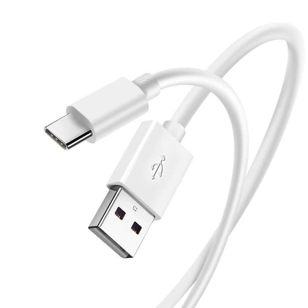 USB-C-Kabel - Oppo - Snabbladdning 3A - 1m - Överspänningsskydd - TPE Vit