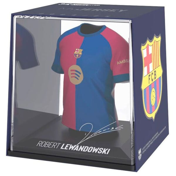 Figur - BANBO TOYS - FC Barcelona Lewandowski - Trogen design - Kvalitetsmaterial - 3 år och äldre