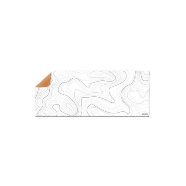 Gamingmatta Vit PU Läder Corkbas Vattentålig 90x40x0.3 cm
