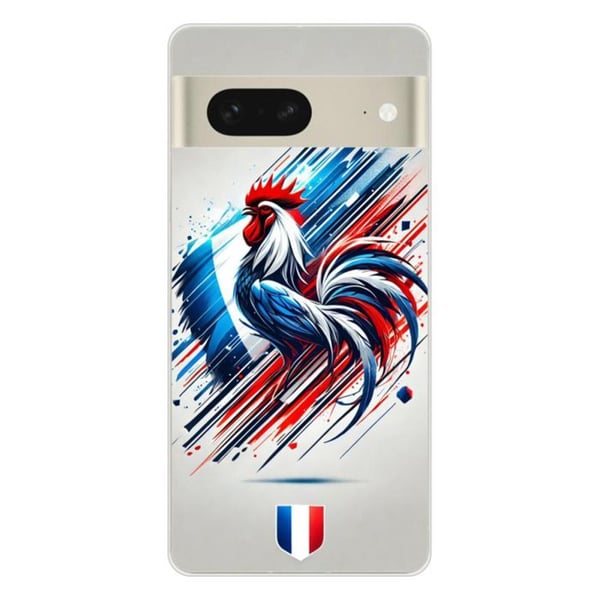 1001Coques - Silikonfodral kompatibelt med Google Pixel 7 - Fransk tuppmönster - Originaldesign tryckt i Frankrike 1001Coques - Silikonfodral kompatibelt med Google Pixel 7 - Fransk tuppmönster - Originaldesign tryckt i Frankrike