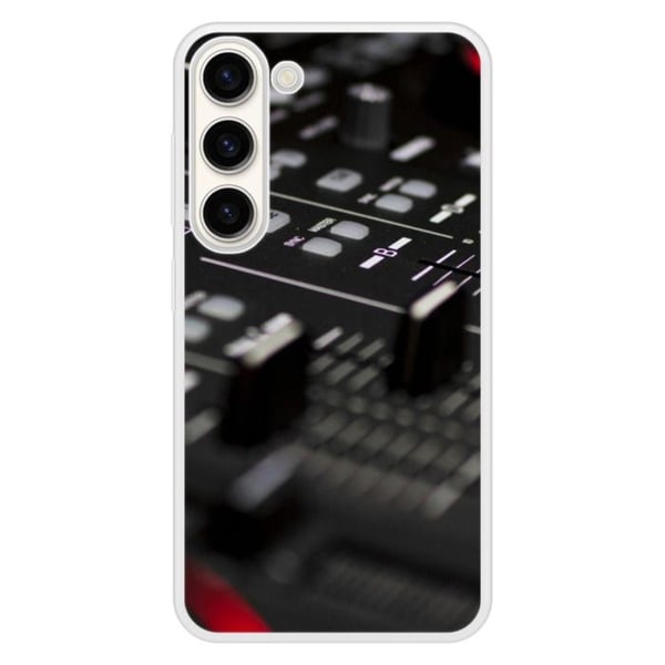Förstärkt tryckt silikonetui kompatibelt med Samsung Galaxy S23 Dj Mixer