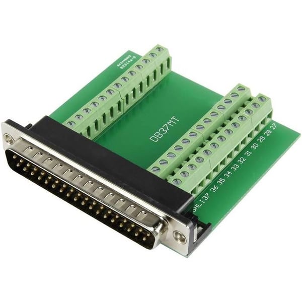 SUB-D hankontakt Antal poler: 37 TRU COMPONENTS DSUB37M-39TB-3 1229330 90 ° skruvanslutning 1 st(yk)